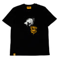 Black graphic tee with graffiti tag print – Reflejos Smash & Grab