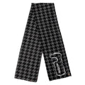 Grey houndstooth wool blend scarf – Reflejos Smash & Grab